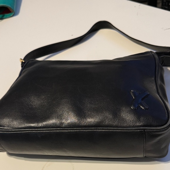 By Paloma Picasso , Elegant Black Leather Shoulder Bag - Picture 4 of 16